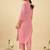 Women Regular Thread Work Pure Cotton Kurta with Trousers