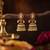  gold plated kemp stone jhumka earrings for women   traditional south indian pearl drop jhumki