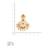  gold plated antique kempu chandbali earrings   cz stones & pearl drops   temple jewelry