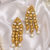 Temple Style Kundan Pearl Cascade Earrings