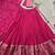 pink Chanderi Zari Weaving Work Border Lehenga Choli 