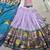 lavender foil work tussar silk blend lehenga choli