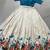 Teal Off white Tussar silk blend Floral Print free size Lehenga Choli 