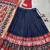 navy blue Tussar Silk Patola Print Lehenga Choli with Foil Work Detailing