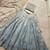 sky blue Fendi silk blend Sequins Thread Embroidered Belt Lehenga Choli
