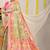 Mint green patola silk blend saree with blouse piece