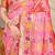 Light pink patola silk blend saree with blouse piece