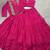 pink Rayon Chaniya Choli with Mirror Gamthi & Lace 