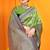 Light green banarasi silk blend saree with zari woven border