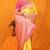 Yellow banarasi silk blend saree with pink zari woven border
