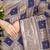 Navy blue banarasi silk blend saree with zari checkered weave