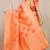 Peach banarasi silk blend saree with zari checkered weave
