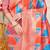 Multicolor patola silk blend saree with light pink zari border