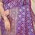 Purple woven banarasi silk blend saree with blouse piece