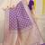 Purple woven banarasi silk blend saree with blouse piece