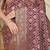 Wine woven banarasi silk blend saree with blouse piece