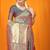 Teal banarasi silk blend saree with all-over floral jaal