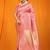 Pink banarasi silk blend saree with all-over floral jaal