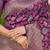 Wine purple banarasi silk blend saree with all-over floral jaal
