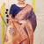 Navy blue patola silk blend zari woven saree with blouse piece