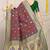 Maroon patola silk blend zari woven saree with blouse piece