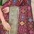 Maroon patola silk blend zari woven saree with blouse piece