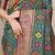Bottle green patola silk blend zari woven saree with blouse piece