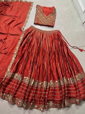 Rangoli Crush Chaniya Choli with Sequins and Thread Embroidery  6