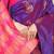 Purple silk blend saree with rich zari paisley weaving & magenta pink contrast border