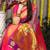Purple paithani silk blend saree with  rani pink border and peacock pallu