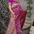 Purple patola silk blend saree with multicolour floral zari weaving
