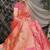 Pink patola silk blend saree with multicolour floral zari weaving