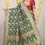 Bottle green banarasi silk blend saree with all-over floral zari jaal work