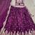 Purple sequin thread lehenga Choli