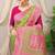 Light green banarasi silk blend saree with rich zari woven border