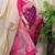 Purple banarasi silk blend saree with rich zari woven border