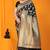 Black banarasi silk blend saree with zari floral weaving & rich pallu