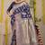 Navy blue banarasi silk blend saree with zari floral weaving & rich pallu