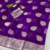 Purple Color zari Weaving Work Jaquard Saree