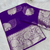 Purple Color zari Weaving Work Jaquard Saree