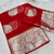 Red Color zari Weaving Work Jaquard Saree