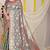 Teal banarasi silk blend saree with rich gold zari floral weaving