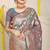 Teal banarasi silk blend saree with rich gold zari floral weaving