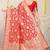 Red banarasi silk blend saree with rich gold zari floral weaving