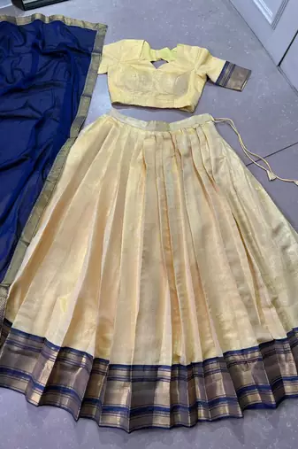 Regal Elegance Kanchipuram Zari Weaving Chaniya Choli