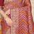 Maroon banarasi silk blend saree with bandhani patola print and zari border