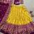 Yellow Tasar Silk Ikkat Chaniya Choli