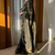 Mehndi Green Codding Work chiffon saree