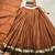 Orange Cotton Zari Weaving Work Chaniya Choli - Full Stitched Free Size