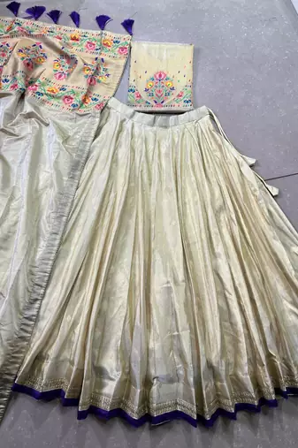 Shimmer Paithani Chaniya Choli with Zari Weaving 